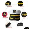 Berets Y166 Hat Navy Marine Costume Men Drop Livilt Dh6mo