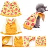 Giackets Pet Halloween Costume Dog Abbigliamento Fancy Abbigliamento Funny Cosplay Hot Dog Burgers Abiti di sushi pizza per cuccioli e gattino