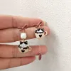 Orecchini Clip da gattino grazioso tacpa da tè su orecchini per donne ragazze tassel a smalto cartone animato gatto nella tazza di caffè senza piercing clip orecchini