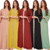 Этническая одежда Dubai Saudi Abaya Женщины -мусульманские с длинным рукавом Maxi Dress Caftan Turke