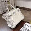 Bychance Platinum Small Bag Coseer Home Drill Backle Himalayan Crocodile Cow Cow Handhed Women's Women's Sac à main le cuir authentique