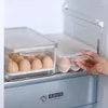Depolama Şişeleri Ev Yumurta Kutusu Mutfak Buzdolabı Özel Plastik Çerçeve Kapak Şeffaf