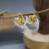ダングルシャンデリアトレンディメタルシルバーカラー植木鉢フープイヤリング