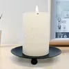 Candle Holders Europe Style Round Iron Home Decoration Crafts Candlestick For Party Dining Decor Lamps Making Supplies