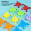 Autres fournitures d'oiseaux Décompression Toys Cartoon Antistress Color Random 4.5x4.5cm Nouveauté Toy rebondissant Frog Classic Nostalgia Light Party