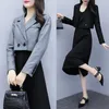 Women's Suits Autumn Blazer Long Sleeve Blazers Short Coat Slim Office Lady Jacket Female Tops Suit Femme Jackets Plus Size 5XL