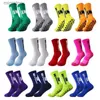 Herrstrumpor Mens Mid Calf Coordinated Football Socks Cycling Socks Football TapeDesign New 2023 6 Par per sats EU38-45 YQ240423