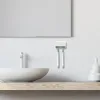 tandenborstel tandenborstel houder muur gemonteerd met deksel 2 slots tandenborstel opslag organizer douche zelfklevende tandenborstelhangerrek
