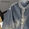 Herrenjacken Frühling Autumn Retro Nische Denim Jacke Mode gewaschener verzweifelter lässiger Arbeitspeudie Männer tops männliche Kleidung