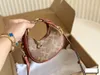 Jonie Designer TOTE TORPS Half Moon Crossbody Portple Portfelki Kobiet torebki Zdejmowane paski łańcuchowe skórzana torebka na ramię