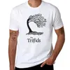 Polos maschile Triffids Tree and Logo in Black - di Martyn P Casey T -shirt Customs Design i tuoi top estivi pacchetti di camicie da uomo