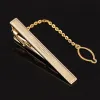 Clips Men Metal Metal Coldie Backle Gold Color Tie Bar Bar Class Clip Climp Pin Embouts en acier inoxydable pour les fermoirs Busine.