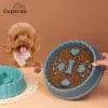 Nutrire ciotola per cani da cane ciotola lenta ciotola per alimentazione gatto lento a mangiare ciotola antigultura di cibo non slip alimentazione per alimenti per gatti ciotola