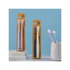 New Oral Hygiene Care Ultra-fine Soft Hair Eco Friendly Portable Travel Tooth Brush Fiber Nano with Box