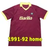 Retro Totti Soccer Jerseys 1989 1990 1991 92 94 95 96 97 98 99 Batistuta de Rossi 2000 01 02 Men Uniforms 2005 06 2017 18 Camisas de futebol