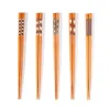 Chopsticks 1 Pair Wooden Chinese Non-Slip Reusable Chopstick For Sushi Hashi Sticks Tableware Kitchen Accessories