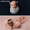 Pillow Newborn Baby Photography Wrap Pillow Set Knitted Stretch Blanket Swaddle Textured Cloth Fabric 40*160cm Photo Props