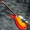 Ricken 600 Guitarra eléctrica Cereza Sunburst Color Codo de caoba R System System Puente 6 cuerdas Guitarra envío gratis