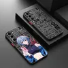 Téléphone portable Bumpers Anime Mecha Japan Girls For Samsung S24 S23 S22 S21 S20 S10 Fe Note 20 10 Ultra Lite Plus Case de téléphone translucide givré Y240423