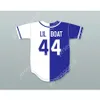 Custom Lil Yachty Lil Boat 44 Schema di vela Blue/White Baseball Jersey Qualsiasi nome Nome Top Cucite S-6XL