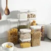 Bottiglie di stoccaggio semplice scatola alimentare cucina cereali trasparenti serbatoio sigillato in plastica fresca