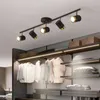 Люстры современные светодиодные подвесные светильники для гостиной гостиной магазин одежды для одежды черный потолок люстр домашний декор лампы лачисты