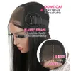 摩耗するGlueless Wigs Brazilian Kinkyストレート4x4 HD 100％Glueless Preplucked HumanWigs準備ができている