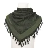 Vêtements 110cm * 110cm arabe turban keffiyeh foulard musulman hijab militaire Shemagh désert tactique kffiyeh écharpe enveloppe pour hommes et femmes