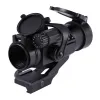 Optica Tactische M2 M3 Red Green Dot Sight Scope Brighess Verstelbaar vliegtuigaluminium behuizing Waterdichte stofdichte 20 mm Spoorbevestiging.