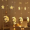 Juldekorationer älgklocksträng Ljus LED för hemhängande Garland träddekor Xmas år dekoration y201020 droppleverans trädgård Otufz