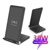 Chargers Desk Wireless Charger Station For iPhone 15 14 13 Pro Max Samsung Xiaomi Huawei Redmi OPPO Vivo Google Fast Phone Charging Stand