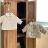 Mounds Criscky 2022 New Winter Children's's Warm Cotton Vestes Girls Vêtements Kids Babies Collier de fourrure Mouilles de style coréen