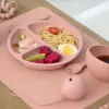 Tees Personalizados Presentes de chá de bebê Alimentação de louça de mesa infantil Placas de tigela Sponela de macacão Acesso para bebês Acessórios para bebês