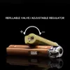 Cigarette torch Cigarette Light Affilable Rechargeable Butane sans gaz de broyage plus léger Gift Fumer Gadget pour ami