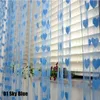 100x200cm Voile Curtain White Red Heart String Curtains Pure Color Bedroom Window Door Divider Sheer Drape Wedding 240416