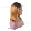 Human Hair T-Color Wave Head Wig T1B Burgundy Wine Red Lace