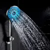 Purifiers LED Shower Head Digital Temperature Control Shower Sprayer 3 Spraying Mode Water Saving Shower Filter Bathroom Accessories