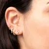 Boucles d'oreilles 925 aiguille en argent 11/13 mm boucles d'oreilles de petit cerceau pour femmes boucles d'oreilles perçantes de piercing