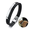 Delysia King Hommes tendances bracelets en cuir bracelet Coumure de loisirs Bangle en acier inoxydable 240418