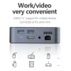 Hubs Type C Docking Station Smartphone Laptop HUB to HDTV 4K VGA RJ45 TF SD USB3.0 Reader 3.5mm PD Charging Adapter for Macbook Air