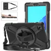 Tablet PC Cases Bags Anti-drop Case For Galaxy Tab A7 Lite 8.7 Inch Rugged With Rotating Stand Hand Shoulder Strap Shockproof Cover