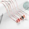 Fashion Luxury Blarry Designer Collier Little Red Man Collier Clavicule Rose Gol Spring Céramique Bijoux avec logo et boîte-cadeau