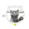 Cages Petite porte de chat ronde avec porte de compagnie de compagnie de verrouillage 4way