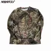 Footwear Summer Bionic Camouflage Hunting Fishing Shirt Longsleved Sunshade Shirt Stor storlek Löst utomhus Casual Jungle Camo Tshirt