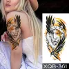 Tattoos Transferable Waterproof Temporary Tattoo Sticker Large Snake Rose Flower Sexy Flash Tatoo Woman Body Art Fake Sleeve Tatto Man