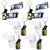 Keychains 6 PCS SUBLIMATION CAME CAMERIE ROLL Kit de trousseau avec 15 POS Picture Key Chain pour les cadeaux d'anniversaire de mémoire DIY Crafts