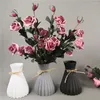 Vasos vasos plásticos resistentes ao desgaste de desgaste requintado anticerâmico Casamento de decoração de flor de vime de vime