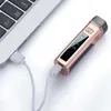 Сенсорный металлический наружный ветропроницаемый электрический USB LIGHTER TURBO ТРЕМЕННО