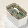 Bins portáteis Primeiros socorros de kit de armazenamento caixa de armazenamento Caixa de emergência multifuncional plástica com alça Ferramentas de peito de hidroca de medicamentos