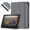 Tablet PC Cases Bags Tablets Caso para Fire HD 10 Caixa dobrável PU Couro de plástico duro Caso de suporte magnético para Fire HD10 HD 10 Tampa